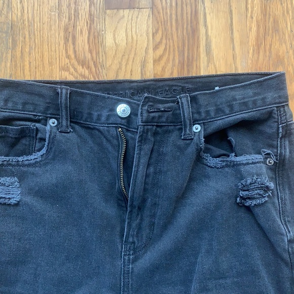 American Eagle black distressed baggy jeans - Picture 2 of 2